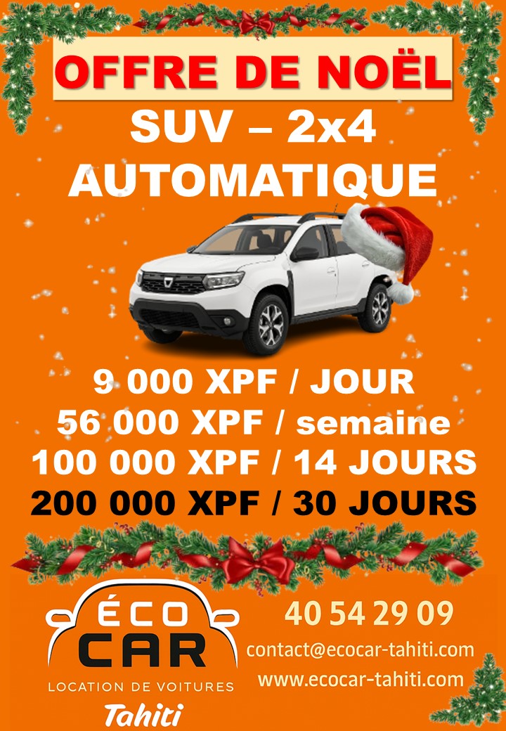 Promo Noel 2025 SUV Automatique